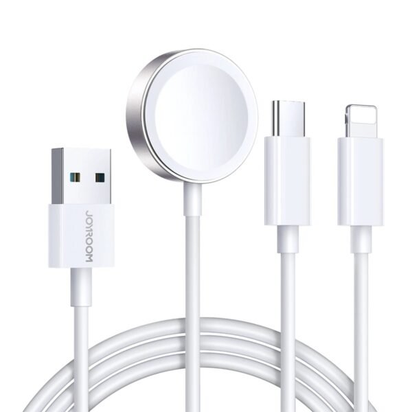 JOYROOM S-IW008 3-in-1 iP Watch Magnetic Charger+Lightning+Type-C cable